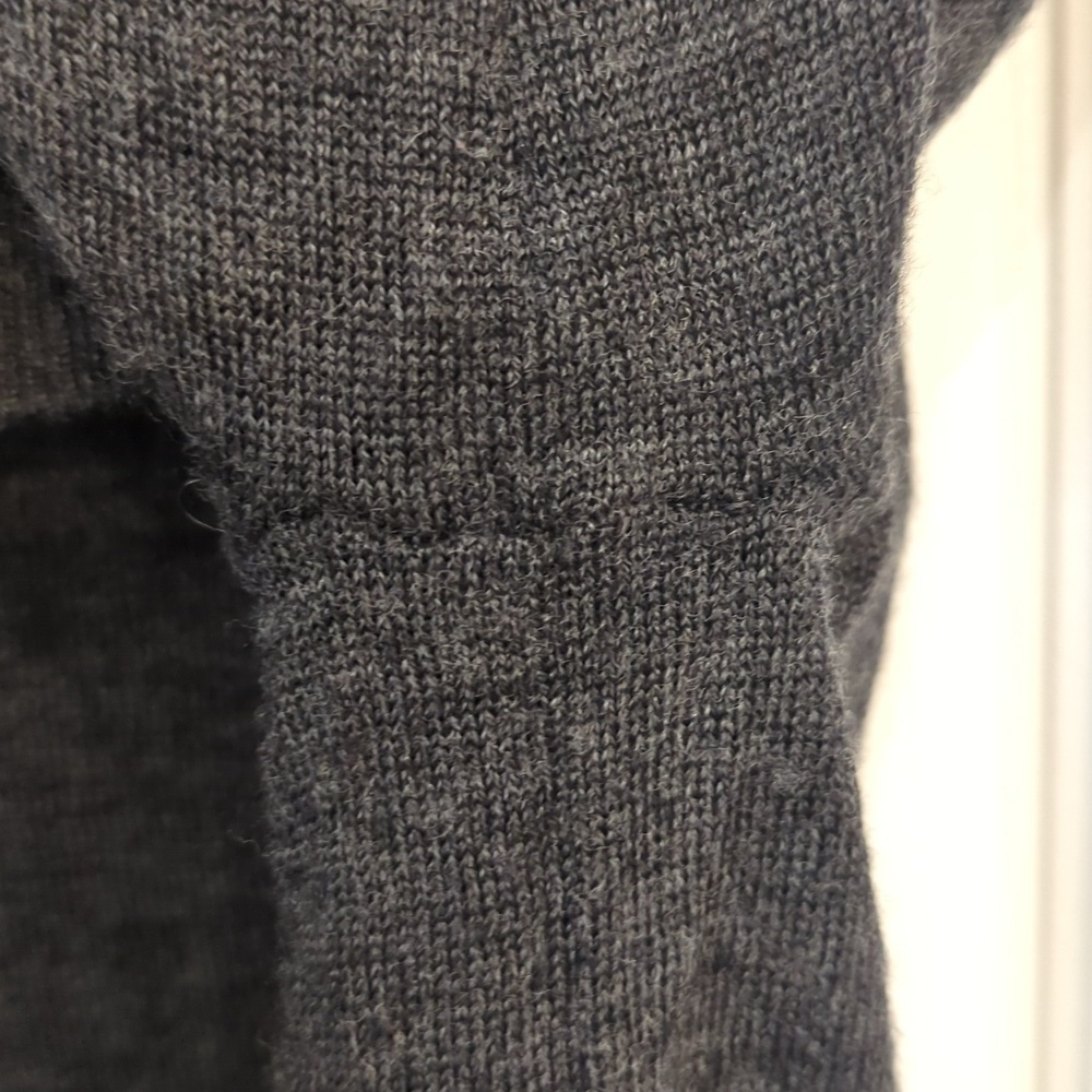 Soft Grey Marino Wool Turtle Neck Sweater - Picture 2 of 8